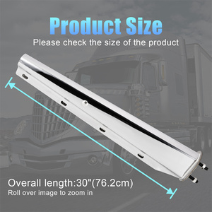 Nuevo Soporte de Guardabarros de Acero Inoxidable Pulido Espejo de Alta Calidad de 30 Pulgadas para Reequipamiento/Actualización de Accesorios para Ruedas de Camiones Semirremolque - Product Image 2