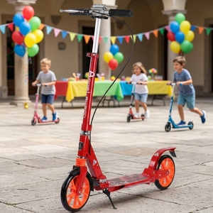 <span class=keywords><strong>Trottinette</strong></span> pour enfants Sporty Red A5S en alliage d'aluminium durable avec roues en PU, pliable, roulements ABEC-7, 2 roues, <span class=keywords><strong>freestyle</strong></span> - Product Image 2
