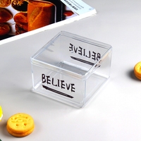 Nouvelle conception de boîte d'emballage en plastique jetable pour biscuits, nouilles, gelées, sucre, desserts, vente en gros