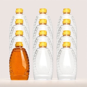 New 2021 Nhựa Pet Mật Ong Bóp Chai Đóng Gói Chai Cấp Thực Phẩm Rỗng Rõ Ràng Bóp Jar - Product Image 6