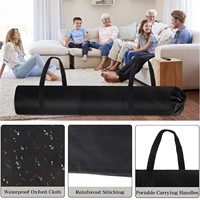 Sac de rangement pour tapis Jumbo avec 2 poignées de transport portables, grand sac de rangement pour tapis avec cordon de serrage pour déménager, emballer et protéger les tapis