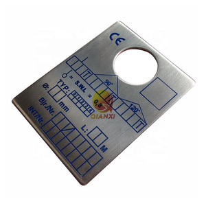 Tùy chỉnh nhôm thép TAG tấm kim loại Số serial tấm kim loại dữ liệu Tên tấm - Product Image 1