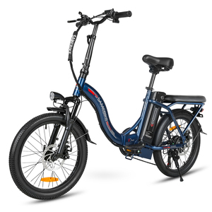 Vélo électrique pliable 350W avec moteur sans balais, batterie lithium 36V 12Ah, cadre en acier, roues de 20 pouces, assistance au pédalage, freins à disque, pour adultes CY - Product Image 1