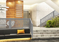 Reilbu – Balustrades et mains courantes modernes en acier inoxydable et aluminium découpées au laser, haut de gamme, pour escaliers et écrans d'intimité, à monter soi-même