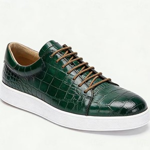 Zapatillas Deportivas de Piel con Cordones Transpirables para Hombre, Tacón Plano, Color Marrón Oscuro, Café, Azul, Verde, Borgoña, Negro, Casual, Tallas 38-47, Zapatos para Caminar - Product Image 2