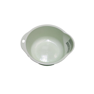 <b>Plastic</b> Rice Washing Basin 4 Pieces Mixed Color Dishwasher Safe <b>Kitchen</b> Vegetable Fruit Drain Basket - Product Image 5
