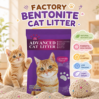 Sable sanitaire à la lavande pour chats, faible dispersion, contrôle des odeurs, pour les grossistes et les magasins d'articles pour animaux de compagnie