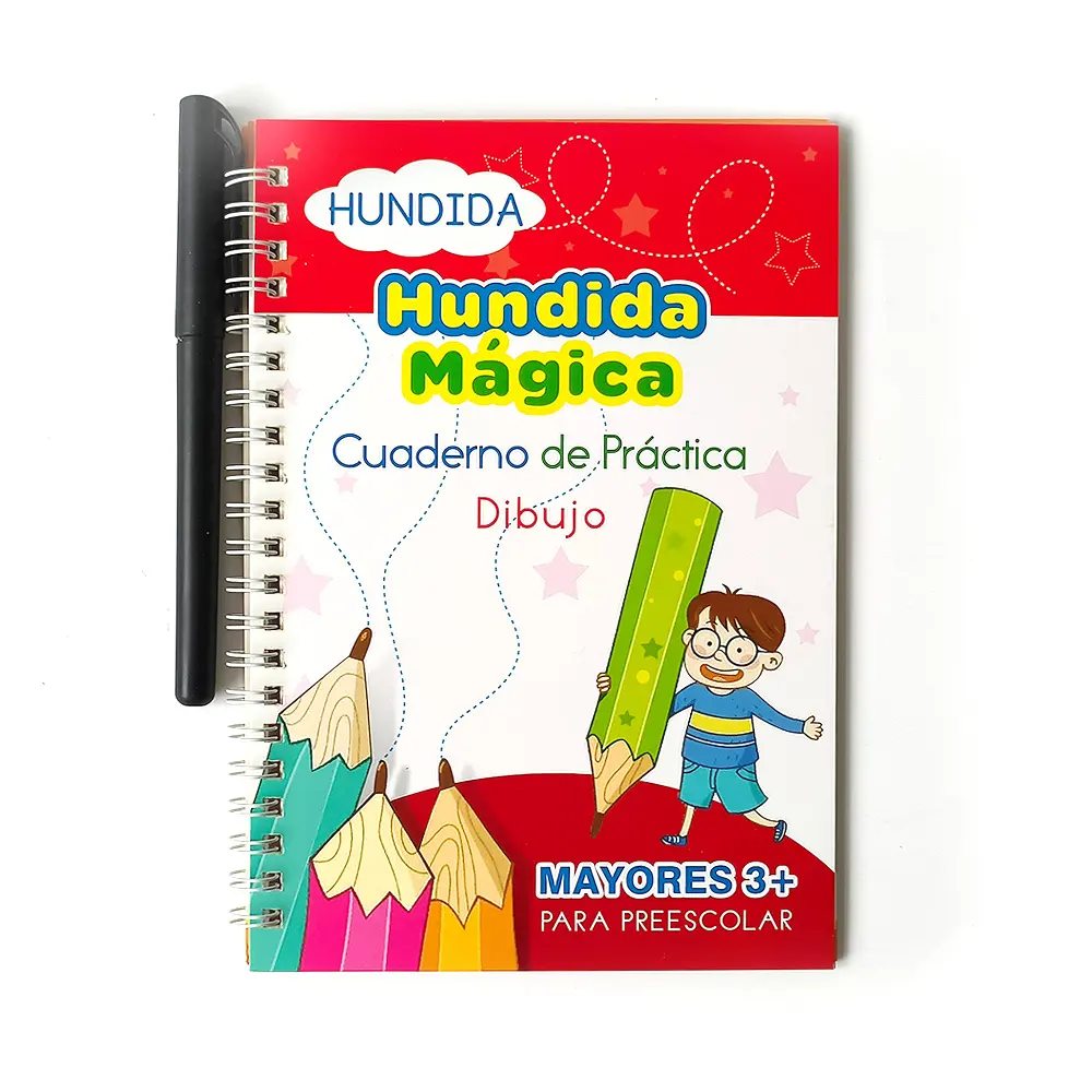 Fabriek Afdrukken Spaanse Beginner Kinderen Cijfers Werkboek Kinderen Basisschool Onderwijs Letter Geometrie Werkboek