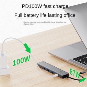 Hub de Desarrollo Tipo-C 5 en 1, Pantalla de Información con un Solo Botón, Convertidor USB 4K HD, Multipuerto para Portátil, 5 Puertos - Product Image 4