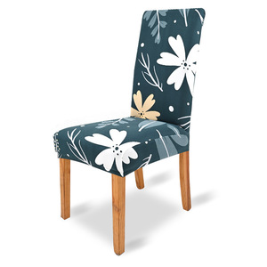 Funda de asiento lavable con diseño de flores y hojas, fundas para <span class=keywords><strong>sillas</strong></span> plegables de Spandex, fundas para <span class=keywords><strong>sillas</strong></span> de poliéster con estampado elástico - Product Image 5