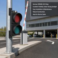 Feu de signalisation bidirectionnel anti-poussière 100 mm, indicateur LED rouge-vert 200 mm pour accès au quai de chargement et portail d'usine