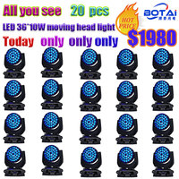 Produsen Botai 36*10W Led Mencuci Kepala Bergerak Fungsi Zoom Led Zoom Mencuci Tahap Cahaya Dj