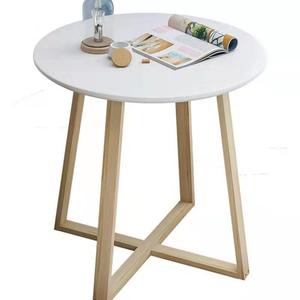 Nordic Minimalist Round <b>Coffee</b> <b>Table</b> Wood Double Layer Sofa Side <b>Table</b> Modern Living Room Furniture - Product Image 5