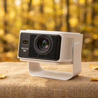 Projecteur Portable HY350 Max-GTV Android 14 LED 500 ANSI 1080P avec Mise au Point Automatique, Ajustement Automatique de l'Écran, WiFi Double Bande, BT 5.0, 12W Intégré