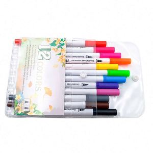 Stylo marqueur double pointe personnalisé 18 24 36 100 couleurs, pour croquis, aquarelle, dessin, avec pointe fine - Product Image 2