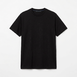 T-shirt à manches courtes pour homme, 100% coton, col rond, coupe classique, couleur unie, tissu jersey décontracté, blanc, rouge, noir - Product Image 1