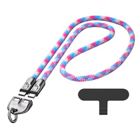 Cordon de téléphone crossbody 240W charge rapide 2 en 1 personnalisé 0.3m 1.2m Durable épais 7mm pratique Nylon tressé Type C câble de données