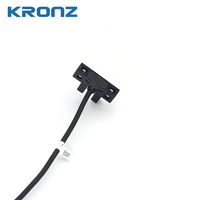Sensor Fotoelektrik KRONZ Output Ganda 1.2x0.8mm Objek Buram 5mm Tetap Buram 5~24VDC Slot Indikator LED Perlindungan IP67