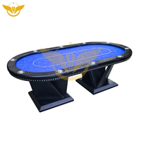 YH 96 pouces de luxe en bois personnalisé Casino Texas Hold em Poker Table à vendre