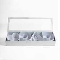 Bonudy Nouveau Luxe Hommes Fête des Pères Cadeau Papier Cadeau Ensembles Papa Fleur Boîte D'emballage Pour Papa
