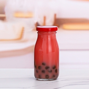 100ml 250 Vòng sữa pho mát chai thủy tinh xi-rô mật ong container gallon nước với kim loại niêm phong cap bán số lượng lớn - Product Image 6