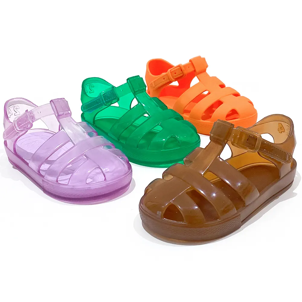 Sandalias planas de gladiador para niños y niñas, calzado de cristal personalizado de fábrica, diseño OEM, 2023