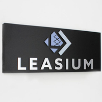 Plaque de porte moderne en alliage et acrylique pour extérieur, signalétique personnalisée avec numéro pour unités murales, hôtels, chambres, bureaux, style moderne