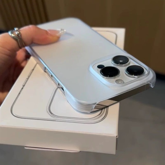 Transparent Pc Shell Ultra-thin Boderless Cover Back Phone case for iphone 17 air 16 15 14 Plus 13 12 11 Pro Max
