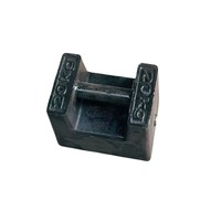 Poids d'essai rectangulaire plat en acier doux plaqué Veidt Weighing M2 20 kg pour chariot élévateur à fourches