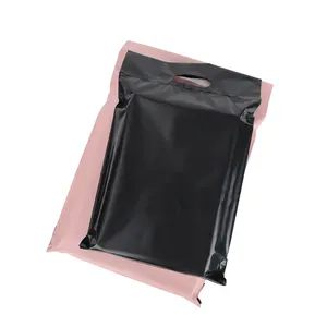 निर्माता व्यक्तिगत लोगो मुद्रित पाली मेलर मेलिंग बैग खाद Biodegradable शिपिंग बैग संभाल के साथ