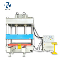 Prensa Hidráulica Industrial de Cuatro Columnas de 200 Toneladas con PLC, 380V/220V, para Estampado, Doblado, Grabado y Moldeado de Chapa Metálica