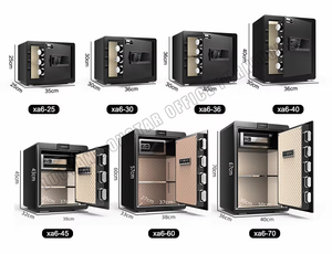 Cassaforte Domestica Intelligente in Metallo, Mini Cassetta di Sicurezza per Ufficio, per Denaro e Oggetti di Valore, con Password e Impronta Digitale - Product Image 5