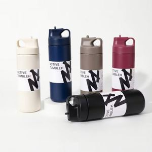 Botella de Hidratación Deportiva Personalizada 2026, Minimalista, Mate, con Logotipo Personalizado, Silenciosa, de Lujo, a Prueba de Fugas, para Oficina y Gimnasio - Product Image 1