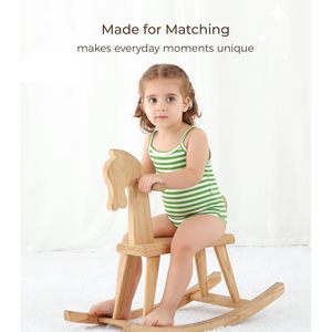 DreamHalo - Paquete de 3 Bodys para Bebé, sin Mangas, con Tirantes Finos, de Viscosa de Bambú Suave, Conjuntos de Verano para Bebés y Niños Pequeños - Product Image 3