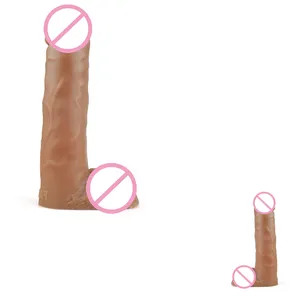 FAAK New 7 Zoll großer künstlicher Haut penis Flüssiger Silikon tragbarer Dildo keuschheit gürtel für Frauen