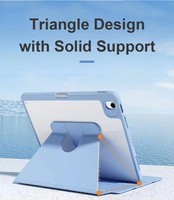 Étui de protection intelligent rotatif à 360° ultra-fin pour iPad Mini 6/7 8,3 pouces, tablette antichoc, anti-poussière, en acrylique rigide et cuir PU