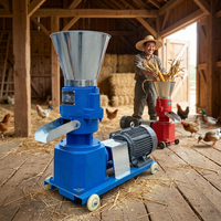 Machine à granulés d'aliments pour animaux domestiques de petite taille 200 kg/h pour poulets, canards, oies, porcs, bovins et moutons