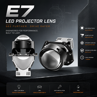VAHID Lentille de projecteur universelle Bi-LED 78W 7900LM 6000K pour phare, mise à niveau des feux de route et de croisement