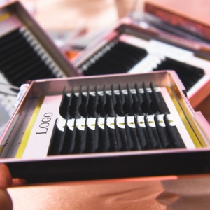 12 Hàng Mở Rộng Lông Mi 0.03 0.0 <span class=keywords><strong>5</strong></span> Matte Tùy Chỉnh Bao Bì C D Curl 8-15Mm Nhãn Hiệu Riêng Lông Mi Mở Rộng Khay - Product Image 2