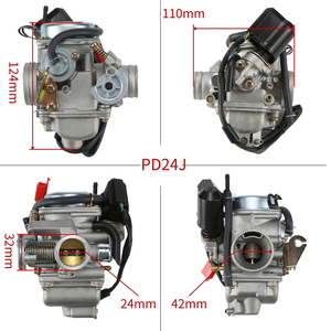 <span class=keywords><strong>Carburateur</strong></span> d'Admission Personnalisable de Gros PD24J 4 Temps GY6 125cc <span class=keywords><strong>150cc</strong></span> pour VTT, Karts, Scooters, Cyclomoteurs QMJ157 QMI152 24mm - Product Image 2