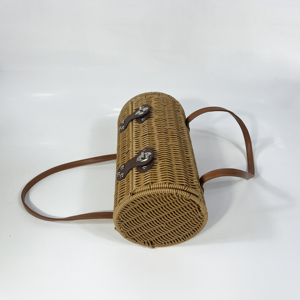 Huangtu panier de pique-nique tissé à la main PP paniers en osier de rotin en plastique pour 2 personnes ensemble pour boîte de rangement de <span class=keywords><strong>Camping</strong></span> en plein air - Product Image 6