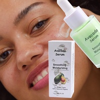 Routine de soins de la peau, réduction des rougeurs et des irritations, Double injection de sérum hydratant à l'huile d'avocat pour le visage