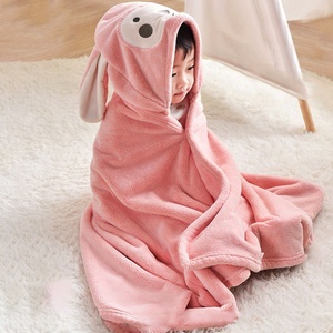 <span class=keywords><strong>2022</strong></span> venta superior Animal de dibujos animados suave con capucha Albornoz niño bebé toalla infantil niños Bata para uso en el baño - Product Image 3