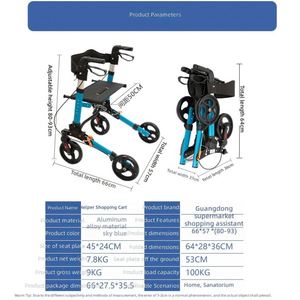 Déambulateur et rollator en aluminium de classe I avec fonctionnement facile pour la rééducation et les soins thérapeutiques - Product Image 5