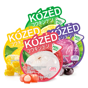 Bonbons gélifiés KOZED aux fruits pelés, saveur jus de fruits, bonbons gélifiés aux fruits pelés - Product Image 1