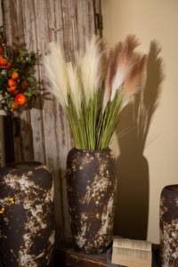 Vaso per Fiori in Ceramica Fatto a Mano, Stile Rustico Moderno Wabi-sabi, Decorazione per la Casa, Vaso da Terra in Porcellana e Terracotta per Coltivazione Idroponica - Product Image 4