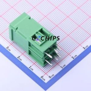 JL5EDGVHC-76202G01 Plug-in Terminal Block Through hole,P=7.62mm Connector Board-to-Board / Socket - Closed 1x2P 7.62mm Green - Product Image 1