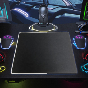 Đen Thép Loạt Thương Hiệu Qck Cao Su Màu Đen Không Trượt Cao Su Tùy Chỉnh In Ấn Logo Di Chuyển Nhanh Polyester Tốc Độ Vải Chơi Game Chuột <span class=keywords><strong>Pad</strong></span> - Product Image 3