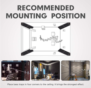Trampas de Graves - Paneles Acústicos de Espuma para Esquinas, Absorbente de Baja Frecuencia para Estudio, Cine en Casa y Sala de Podcasts - Product Image 6