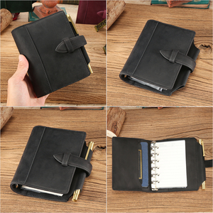 Cuaderno de Cuero Genuino, Cubierta de Cuero de Primera Calidad, Planificador de Hojas Sueltas, Diario Portátil Vintage con Hebilla para Negocios - Product Image 6